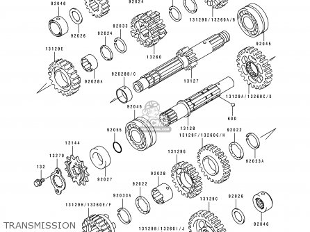 TRANSMISSION - KLE500A4 1994 EUROPE UK FR NL AR FG GR IT NR SP ST