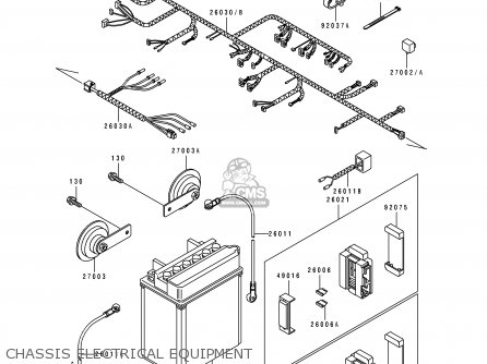 CHASSIS ELECTRICAL EQUIPMENT - KLE500A4 1994 EUROPE UK FR NL AR FG GR IT NR SP ST