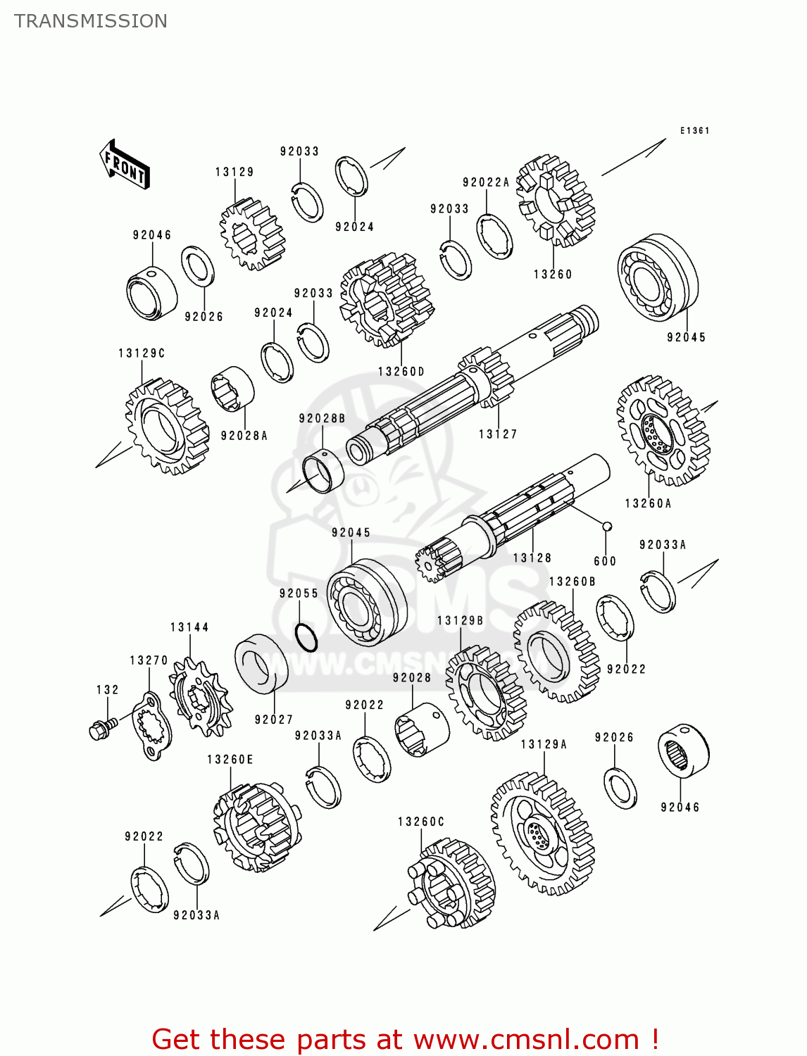 TRANSMISSION KLE500A5 1995 EUROPE UK FR NL AR FG GR IT NR SD SP ST