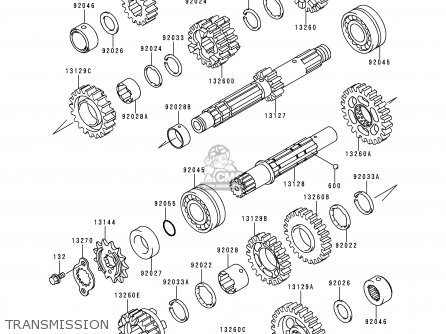 TRANSMISSION - KLE500A5 1995 EUROPE UK FR NL AR FG GR IT NR SD SP ST