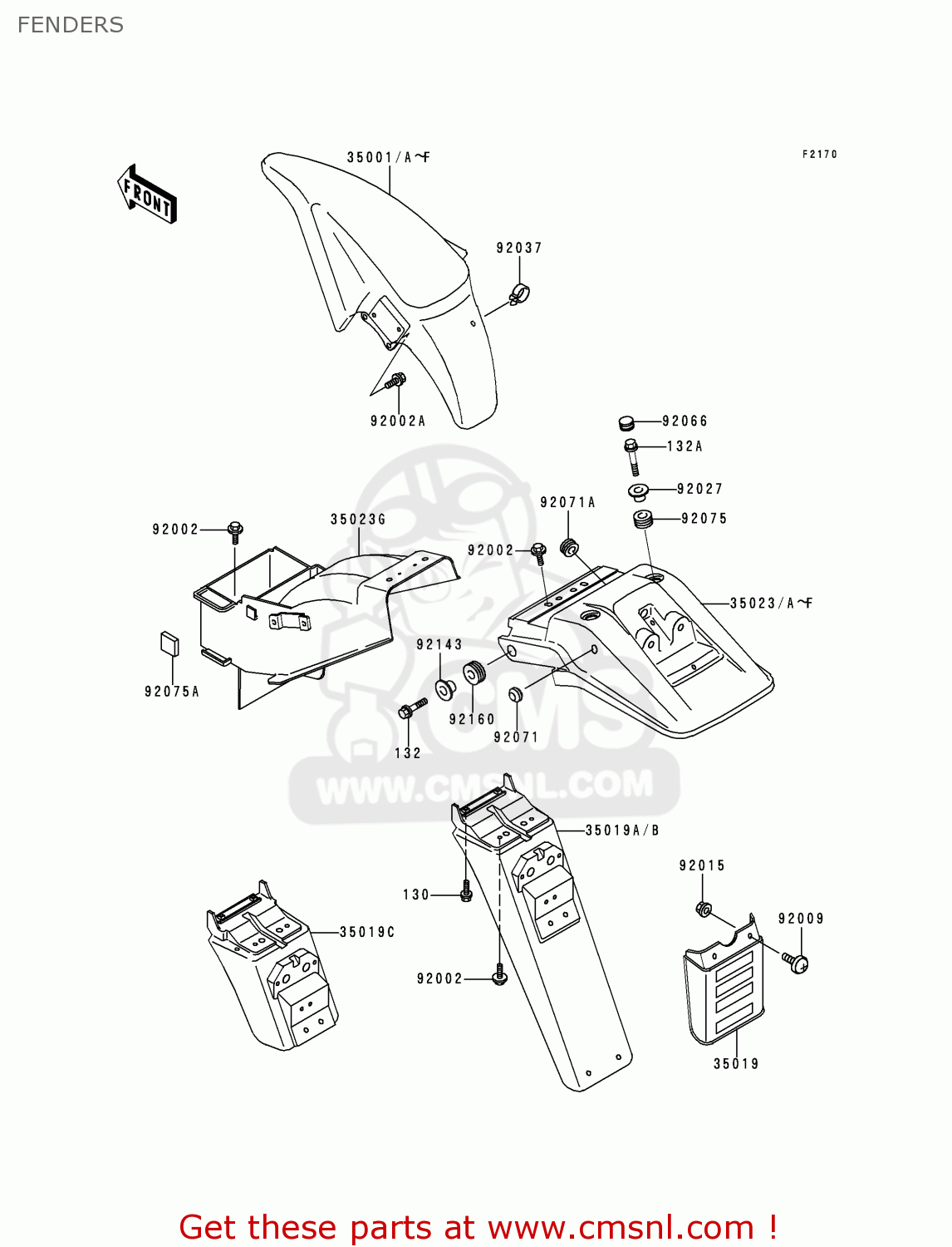 FENDERS KLE500A6 1996 EUROPE FR NL AR FG NR SP ST