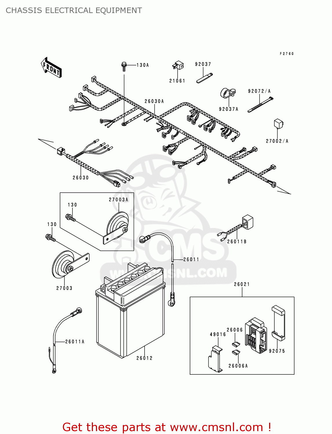 CHASSIS ELECTRICAL EQUIPMENT KLE500A6 1996 EUROPE FR NL AR FG NR SP ST