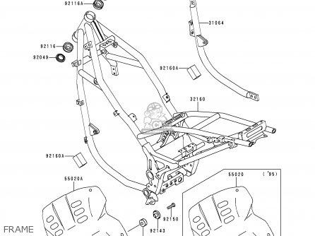 FRAME - KLE500A7 1997 EUROPE UK FR NL AR FG NR  SP