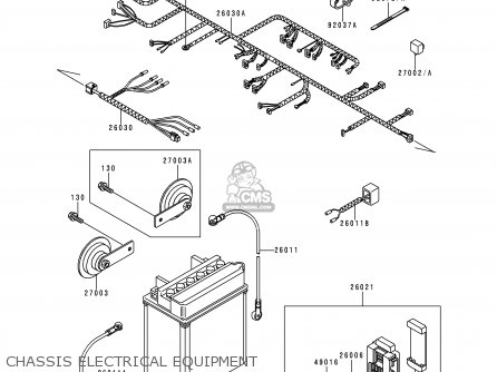 CHASSIS ELECTRICAL EQUIPMENT - KLE500A7 1997 EUROPE UK FR NL AR FG NR  SP
