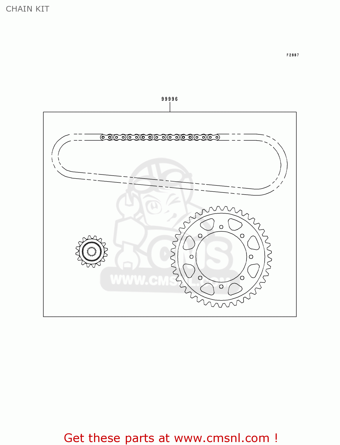 CHAIN KIT KLE500A8 1998 SWEDEN