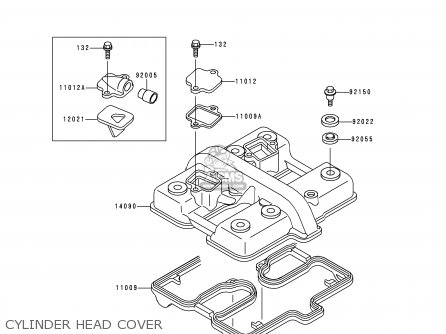 CYLINDER HEAD COVER - KLE500A8 1998 SWEDEN