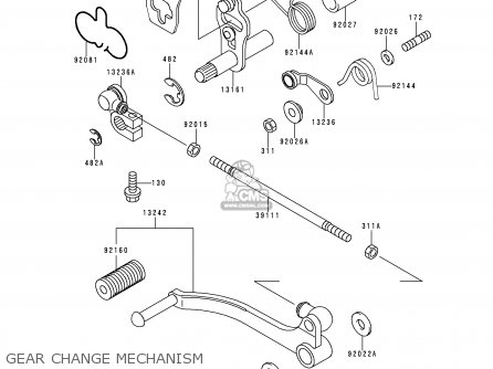 GEAR CHANGE MECHANISM - KLE500A8 1998 SWEDEN