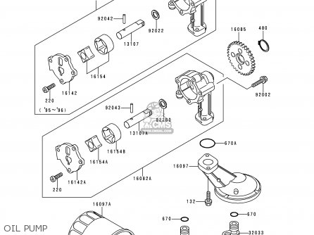 OIL PUMP - KLE500A8 1998 SWEDEN