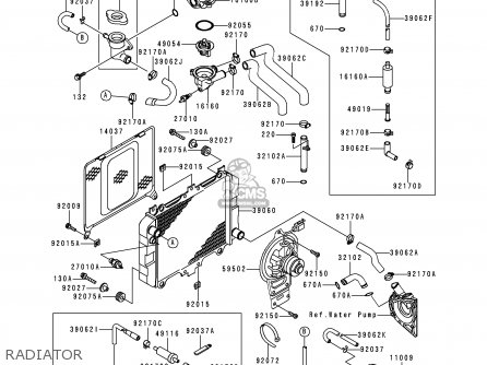 RADIATOR - KLE500A8 1998 SWEDEN