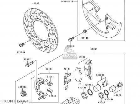 FRONT BRAKE - KLE500A8 1998 SWEDEN