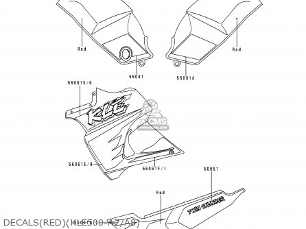 DECALS(RED)(KLE500-A7/A8) - KLE500A8 1998 SWEDEN