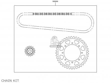 CHAIN KIT - KLE500A8 1998 SWEDEN