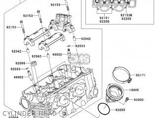 CYLINDER HEAD - KLE650A7F VERSYS 2007 EUROPE,MIDDLE EAST,AFRICA,UK
