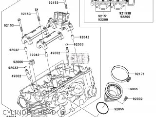 CYLINDER HEAD - KLE650A8F VERSYS 2008 EUROPE,MIDDLE EAST,AFRICA,UK