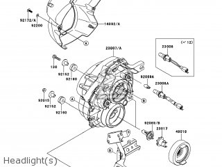 Kawasaki KLE650CCF VERSYS 2012 USA parts lists and schematics