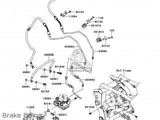 Kawasaki KLE650DEF VERSYS 2014 USA / ABS parts lists and schematics