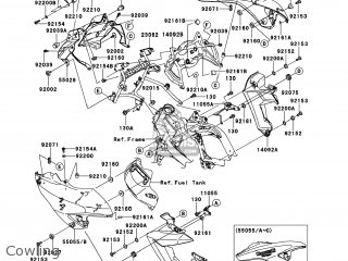 Kawasaki KLE650DEF VERSYS 2014 USA / ABS parts lists and schematics