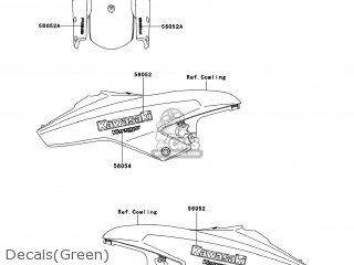 Kawasaki KLE650DEF VERSYS 2014 USA / ABS parts lists and schematics