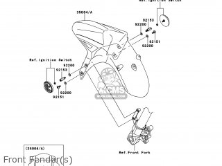 Kawasaki KLE650DEF VERSYS 2014 USA / ABS parts lists and schematics