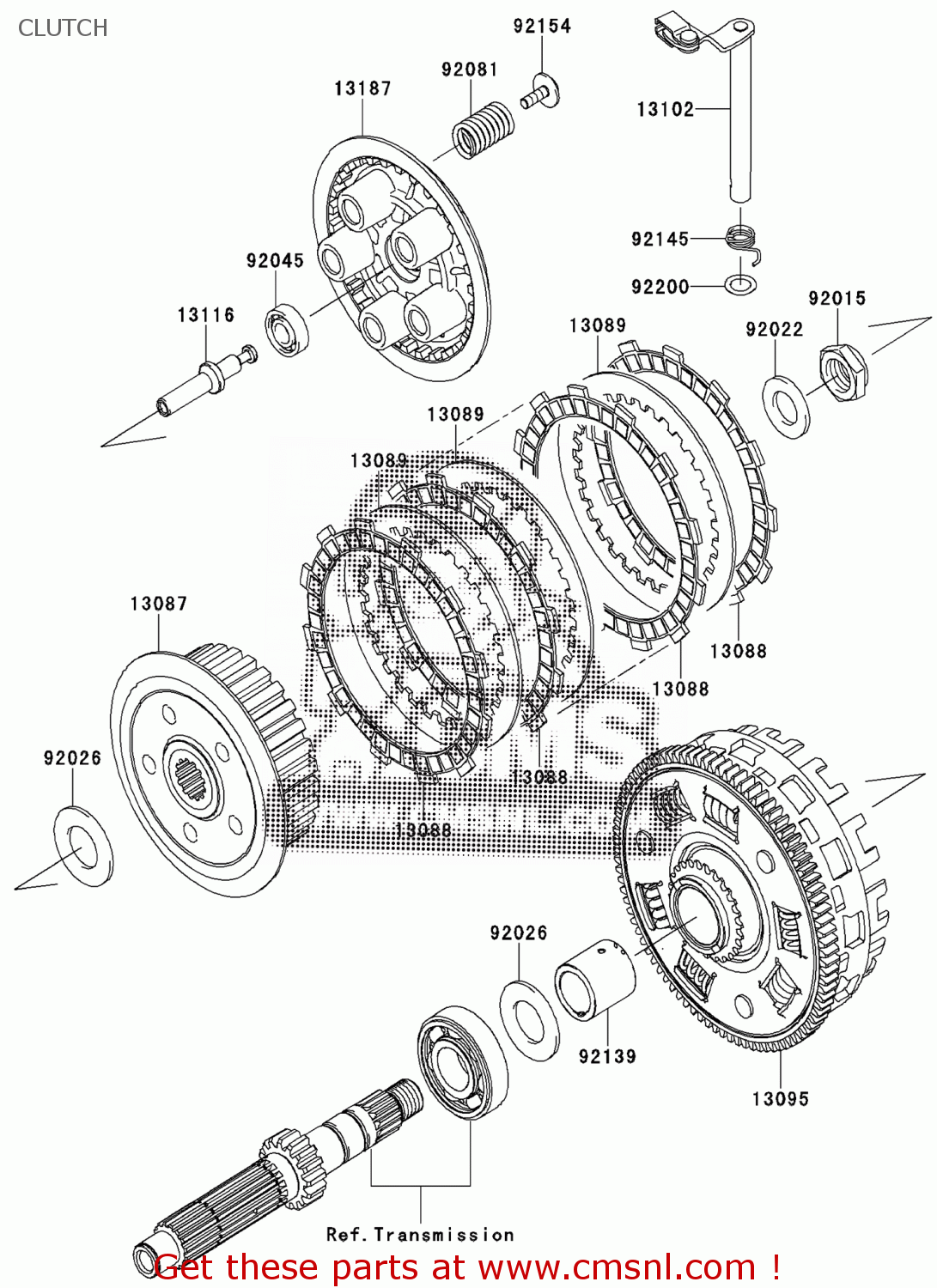 Kawasaki Kle650def Versys Abs 2014 Europe,middle East,africa Clutch 