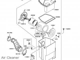 Air Cleaner - KLF300-B16 BAYOU300 2003 USA