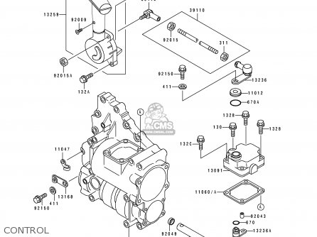 Kawasaki KLF300-C7 KLF3004X4 1995 EUROPE UK AS parts lists and schematics