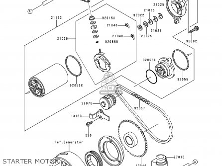 Kawasaki Klf300-c9 Bayou3004x4 1997 Usa Canada parts list partsmanual