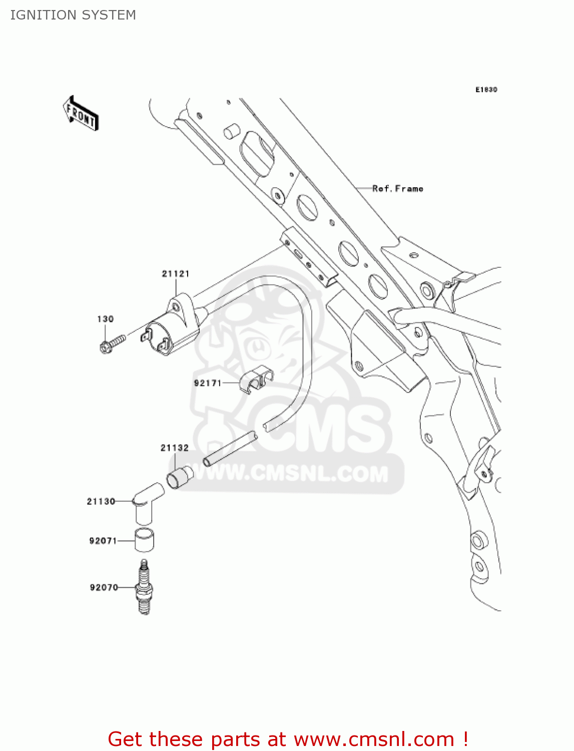 IGNITION SYSTEM KLX110-A1 KLX110 2002 USA CALIFORNIA CANADA