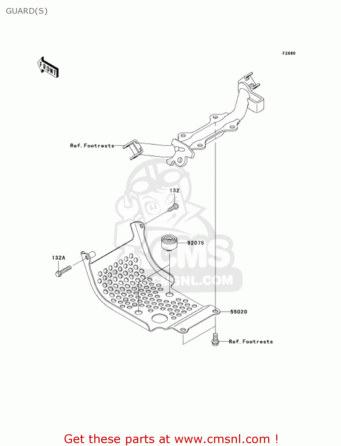 GUARD(S) KLX110-A1 KLX110 2002 USA CALIFORNIA CANADA
