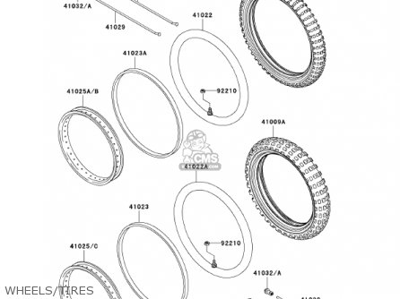 WHEELS/TIRES - KLX110-A1 KLX110 2002 USA CALIFORNIA CANADA