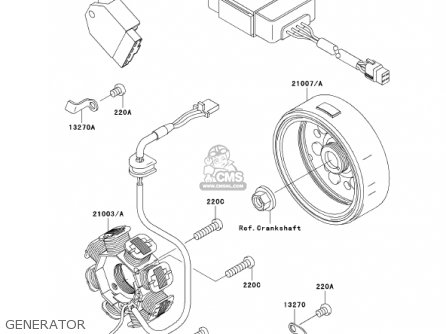 GENERATOR - KLX110-A1 KLX110 2002 USA CALIFORNIA CANADA