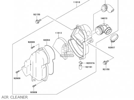 AIR CLEANER - KLX110-A1 KLX110 2002 USA CALIFORNIA CANADA