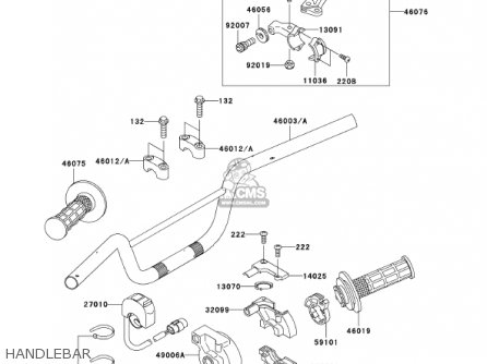 HANDLEBAR - KLX110-A1 KLX110 2002 USA CALIFORNIA CANADA