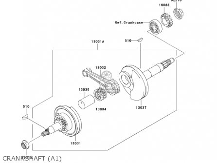 CRANKSHAFT (A1) - KLX110-A1 KLX110 2002 USA CALIFORNIA CANADA