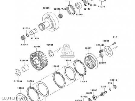 CLUTCH (A1) - KLX110-A1 KLX110 2002 USA CALIFORNIA CANADA