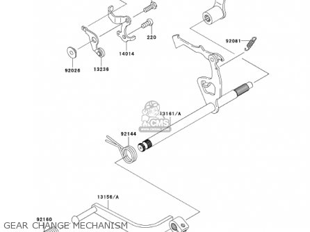 GEAR CHANGE MECHANISM - KLX110-A1 KLX110 2002 USA CALIFORNIA CANADA