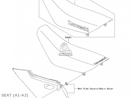 SEAT (A1-A3) - KLX110-A1 KLX110 2002 USA CALIFORNIA CANADA