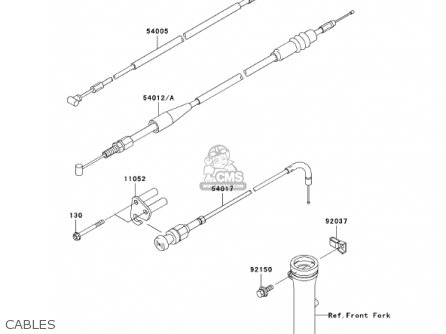 CABLES - KLX110-A1 KLX110 2002 USA CALIFORNIA CANADA