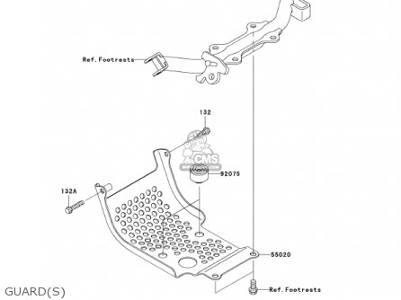 GUARD(S) - KLX110-A1 KLX110 2002 USA CALIFORNIA CANADA