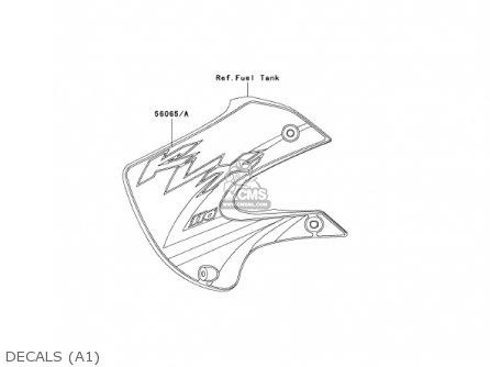 DECALS (A1) - KLX110-A1 KLX110 2002 USA CALIFORNIA CANADA