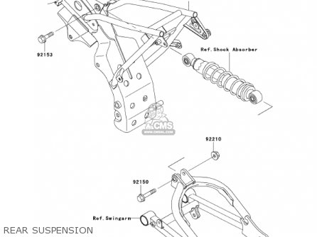 REAR SUSPENSION - KLX110-A1 KLX110 2002 USA CALIFORNIA CANADA