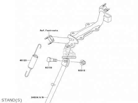 STAND(S) - KLX110-A1 KLX110 2002 USA CALIFORNIA CANADA