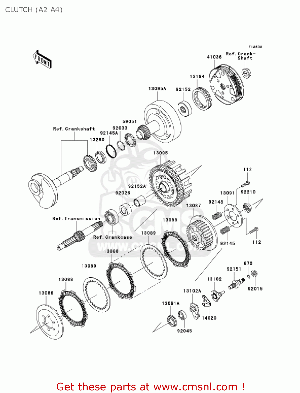 CLUTCH (A2-A4) KLX110-A2 KLX110 2003 USA CALIFORNIA CANADA