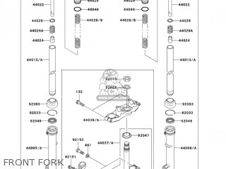 FRONT FORK - KLX110-A2 KLX110 2003 USA CALIFORNIA CANADA