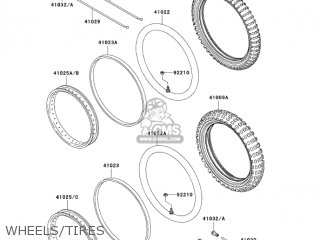 WHEELS/TIRES - KLX110-A2 KLX110 2003 USA CALIFORNIA CANADA
