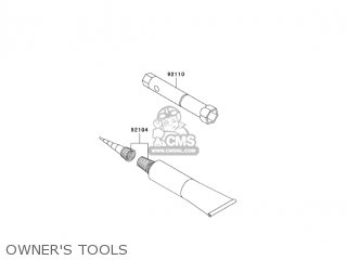 OWNER'S TOOLS - KLX110-A2 KLX110 2003 USA CALIFORNIA CANADA