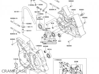 CRANKCASE - KLX110-A2 KLX110 2003 USA CALIFORNIA CANADA