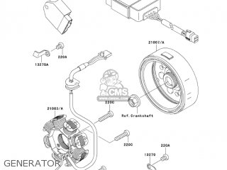 GENERATOR - KLX110-A2 KLX110 2003 USA CALIFORNIA CANADA