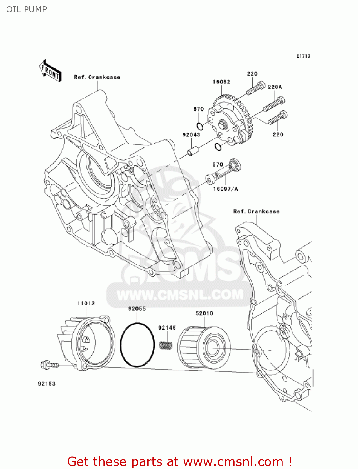 OIL PUMP KLX110-A3 KLX110 2004 USA CALIFORNIA CANADA