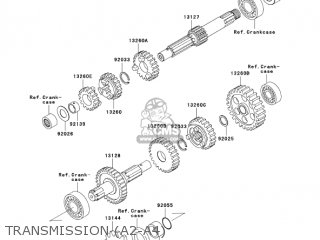 TRANSMISSION (A2-A4) - KLX110-A3 KLX110 2004 USA CALIFORNIA CANADA